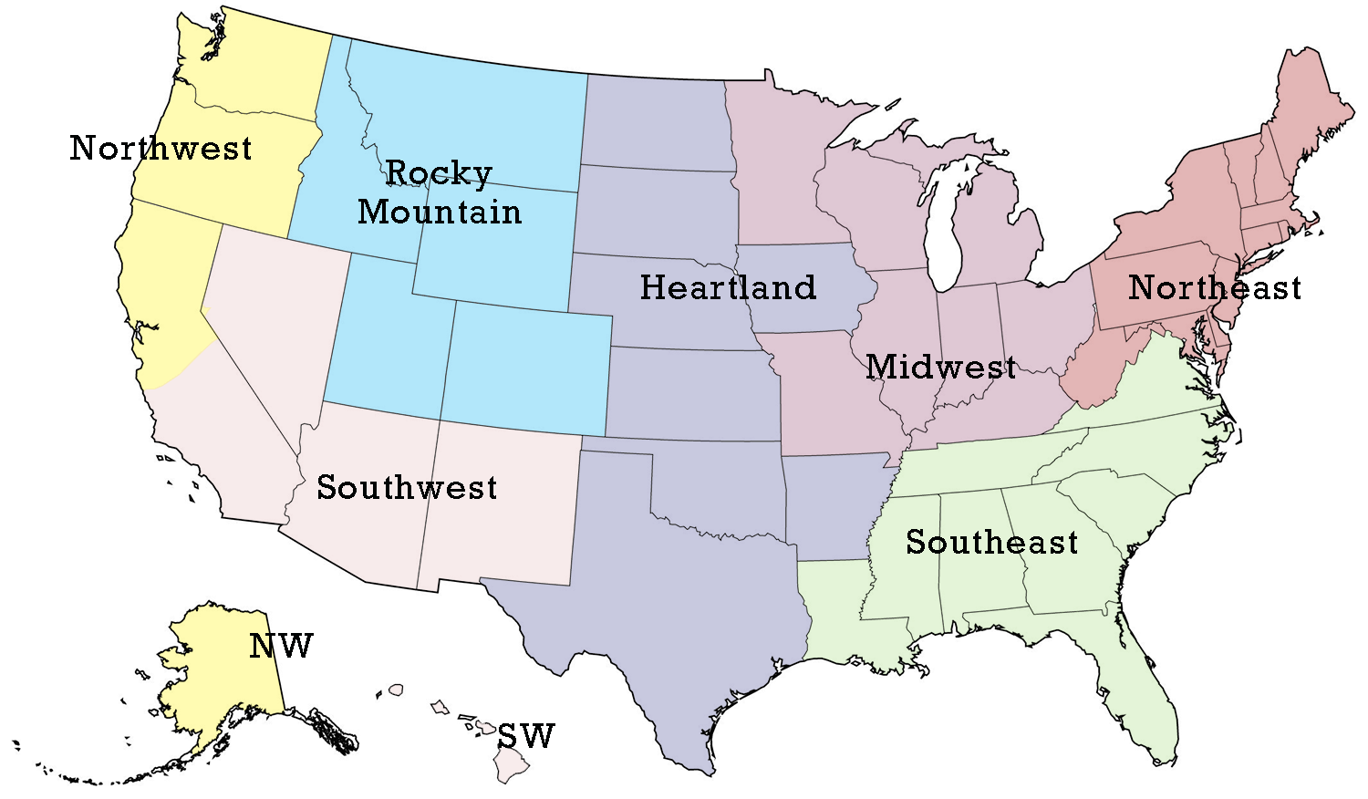 IPOL U.S. Region Map